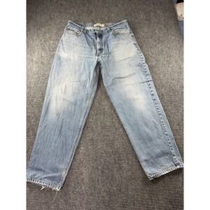 Levis 560 Comfort Fit Vintage Jeans Mens 35x32 Light Wash Denim Tapered Leg Blue